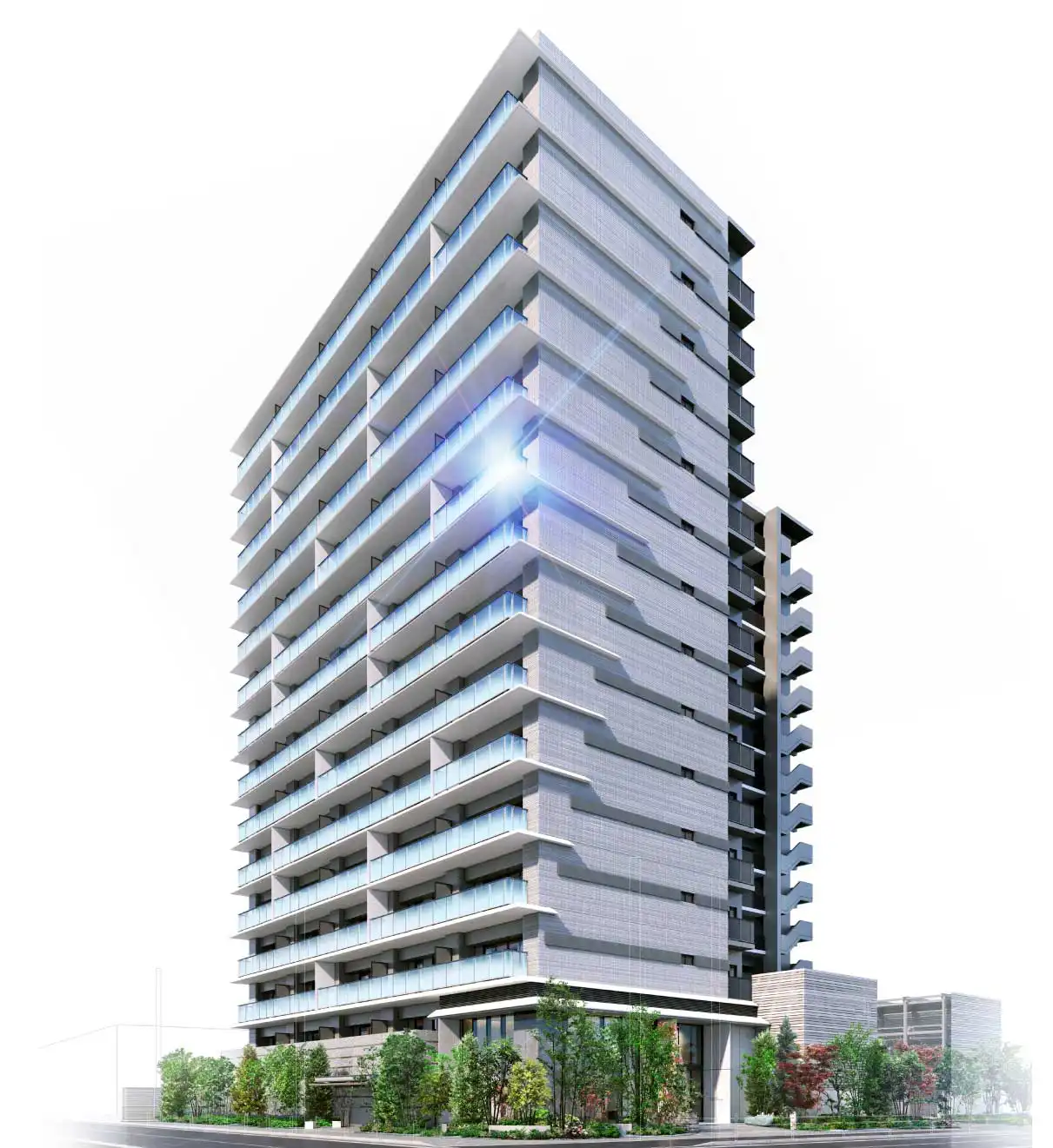 マンション外観正面切り抜き